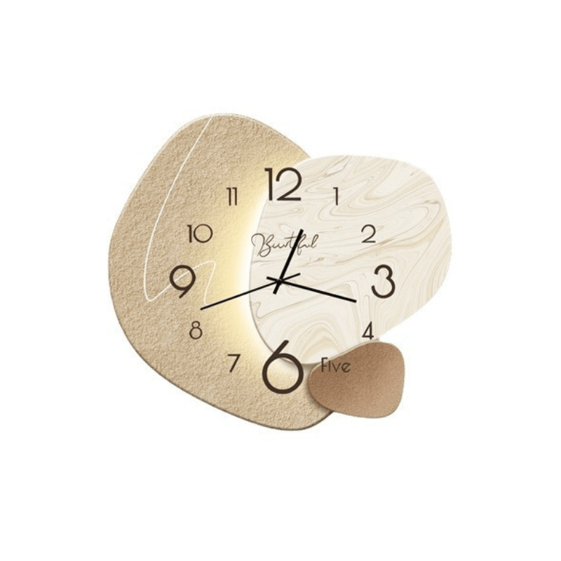 Stilvolle skandinavische Wanduhr mit geräuschlosem Betrieb - Fioriscas