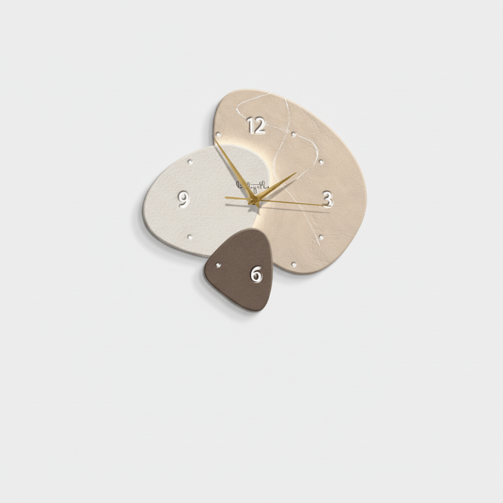 Stilvolle skandinavische Wanduhr mit geräuschlosem Betrieb - Fioriscas
