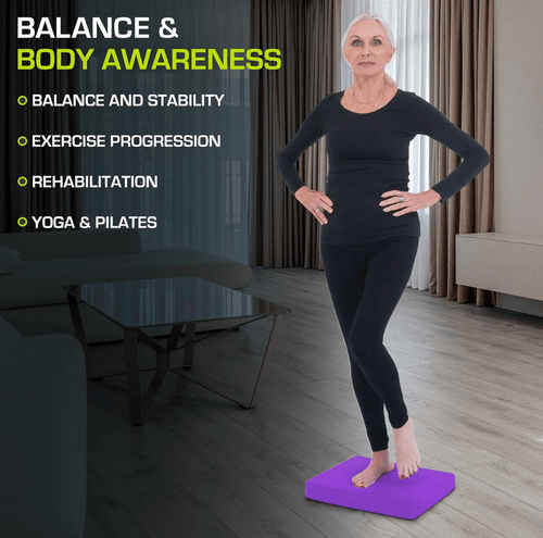 Anti-slip foam mat for yoga & stability training - Fioriscas