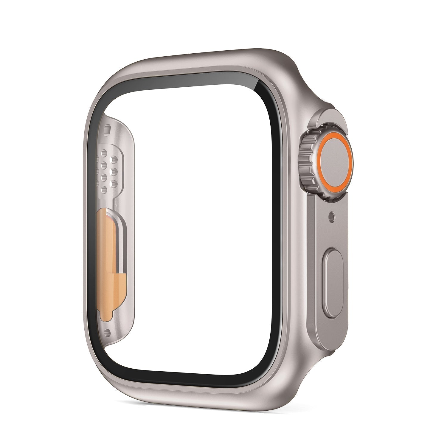 Custodia Bumper per Apple Watch, Protezione Schermo in Vetro Temperato, Stile Ultra Elegante