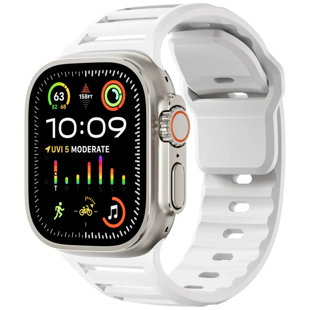 Apple Watch用シリコンバンド、VertoBand 通気性スポーツストラップ（バックル付き）