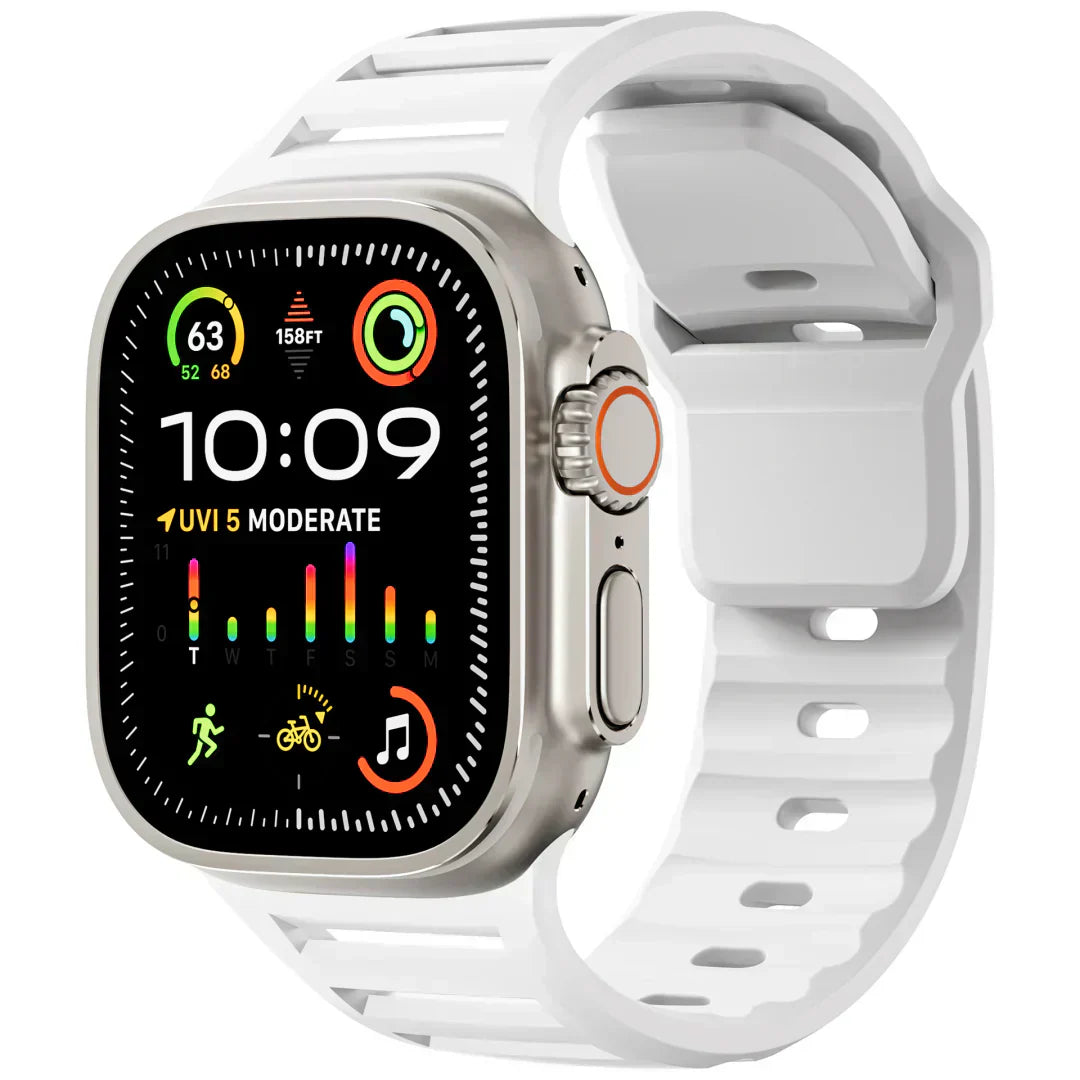 Apple Watch用シリコンバンド、VertoBand 通気性スポーツストラップ（バックル付き）