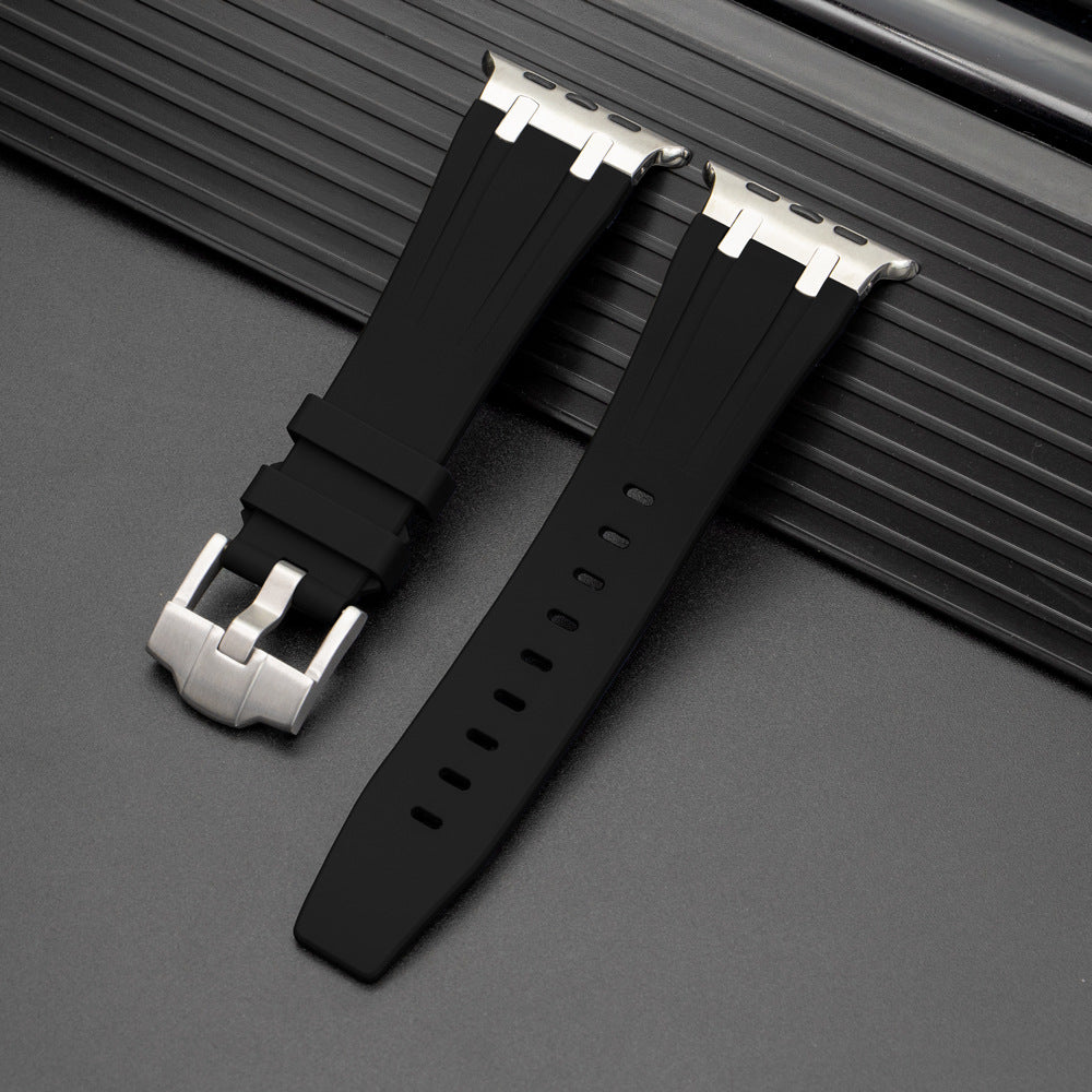 Pulseira de Silicone para Apple Watch da Nexal, Adaptador em Metal de Aço Inoxidável
