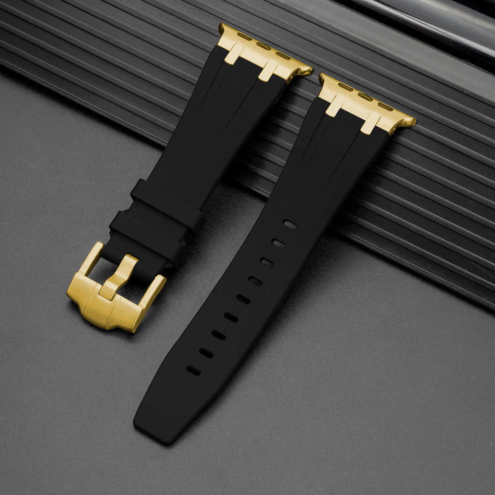 Pulseira de Silicone para Apple Watch da Nexal, Adaptador em Metal de Aço Inoxidável