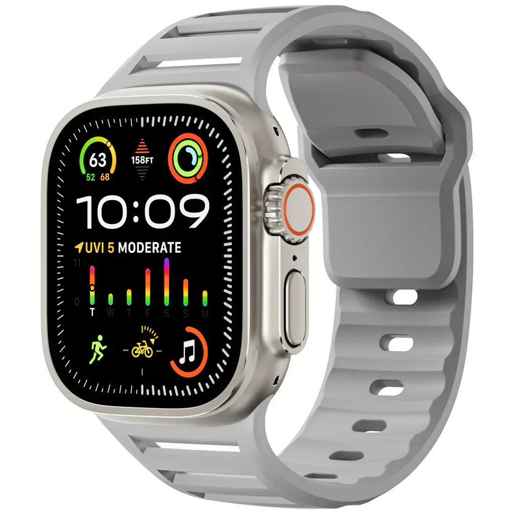 Apple Watch用シリコンバンド、VertoBand 通気性スポーツストラップ（バックル付き）
