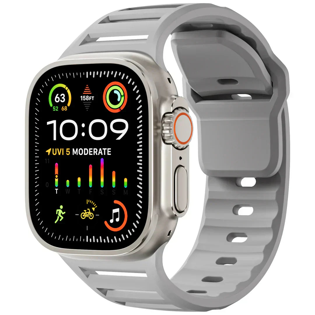 Apple Watch用シリコンバンド、VertoBand 通気性スポーツストラップ（バックル付き）