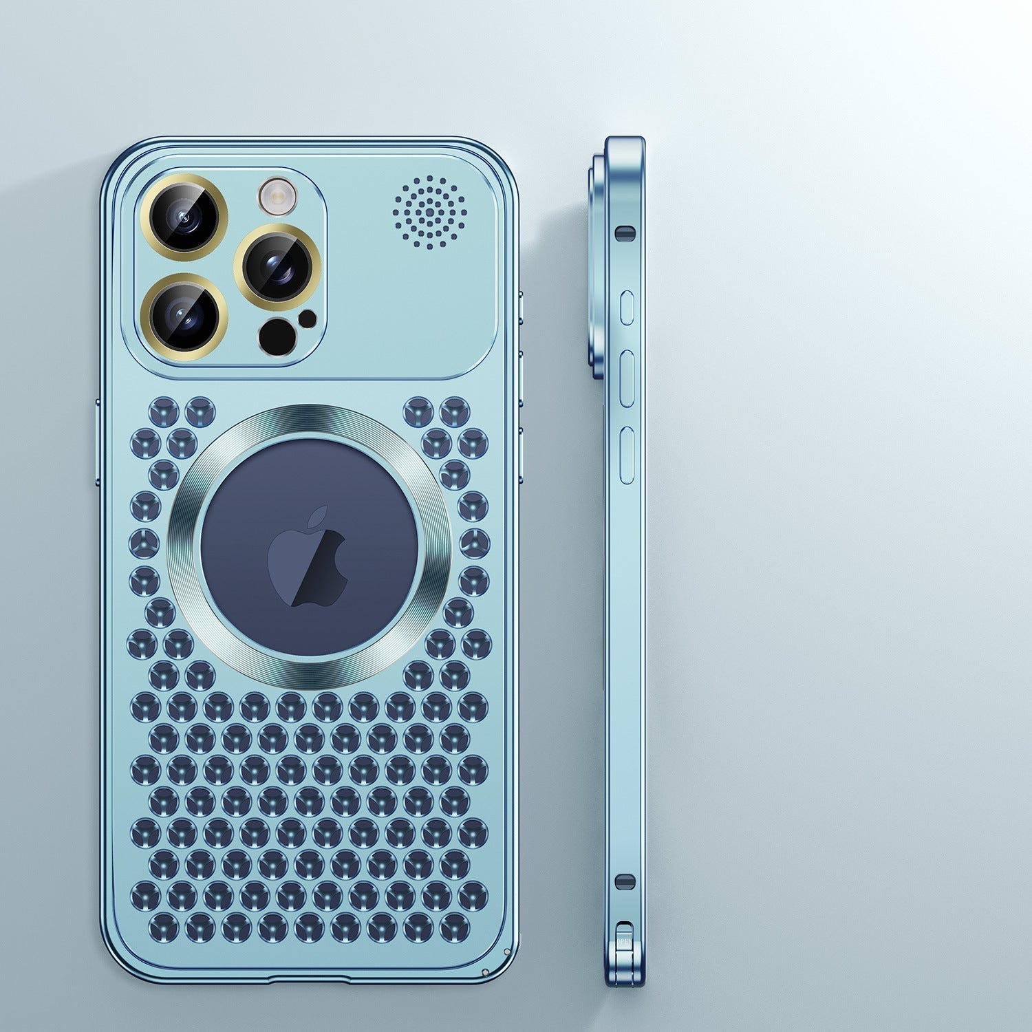 iPhone-etui i titanium-aluminiumlegering, Vellon ultratyndt kantløst design