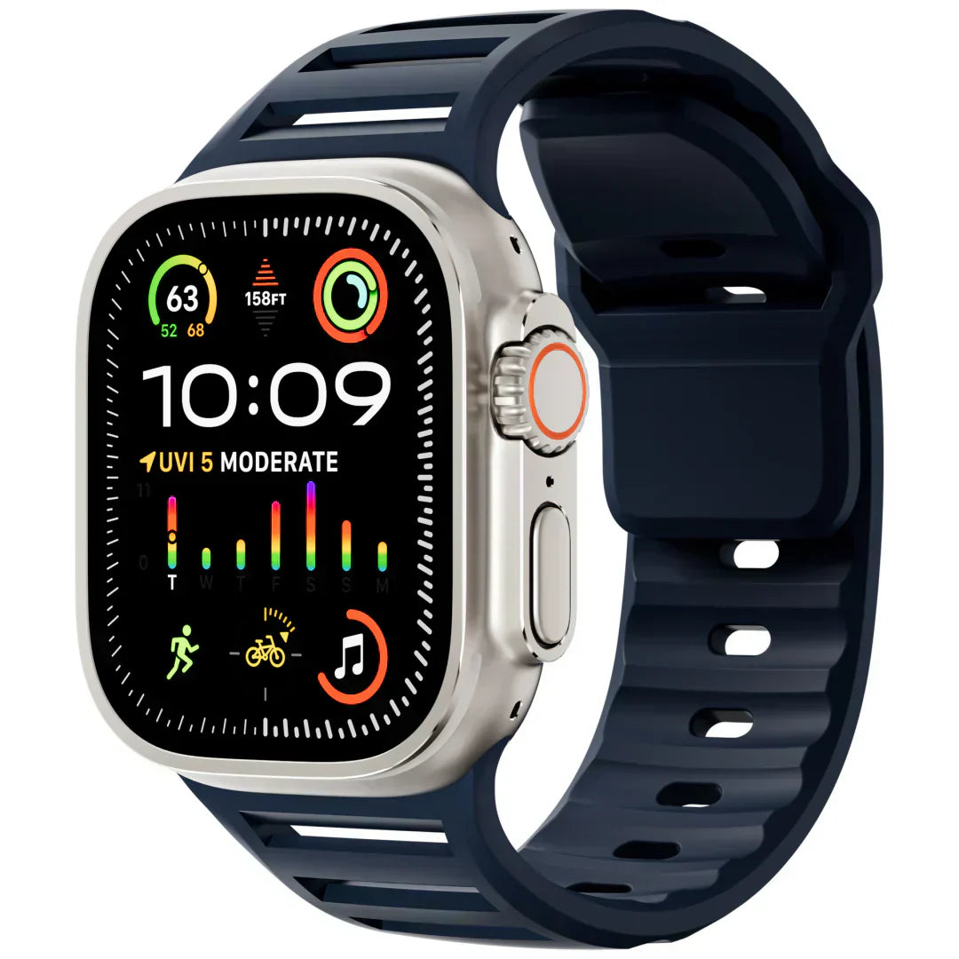 Apple Watch用シリコンバンド、VertoBand 通気性スポーツストラップ（バックル付き）