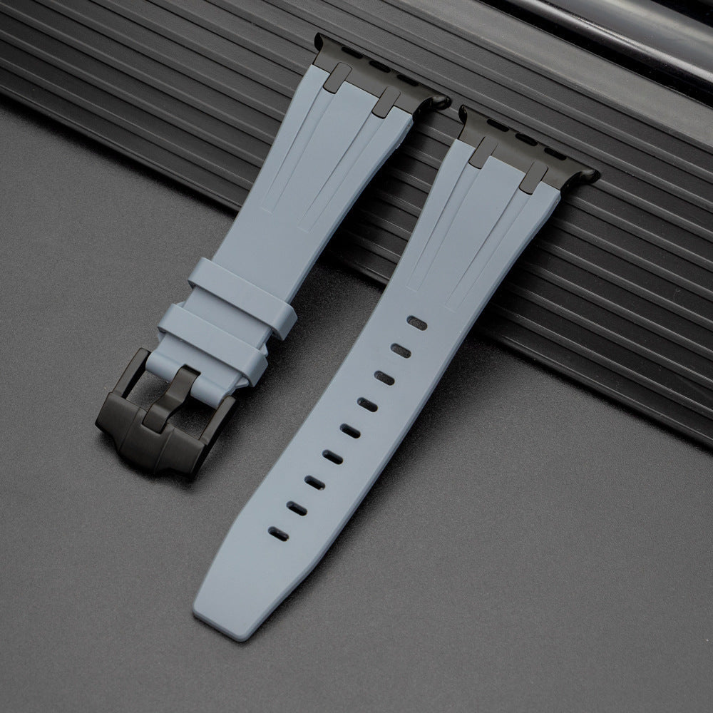 Pulseira de Silicone para Apple Watch da Nexal, Adaptador em Metal de Aço Inoxidável
