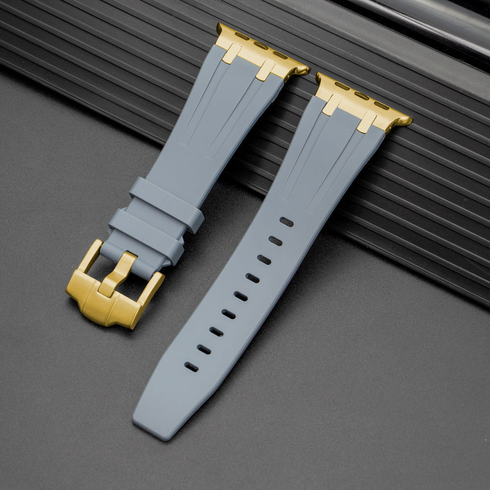 Pulseira de Silicone para Apple Watch da Nexal, Adaptador em Metal de Aço Inoxidável