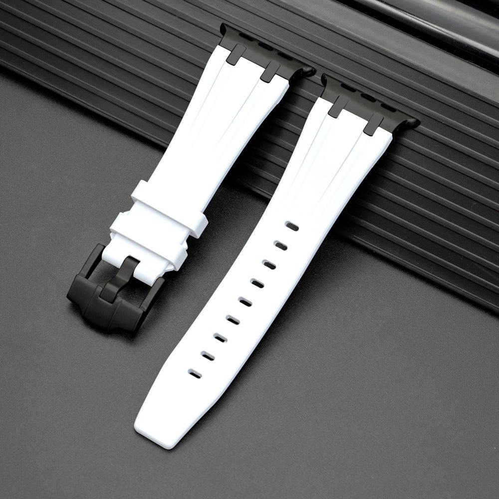 Pulseira de Silicone para Apple Watch da Nexal, Adaptador em Metal de Aço Inoxidável