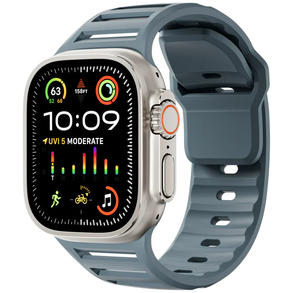 Apple Watch用シリコンバンド、VertoBand 通気性スポーツストラップ（バックル付き）