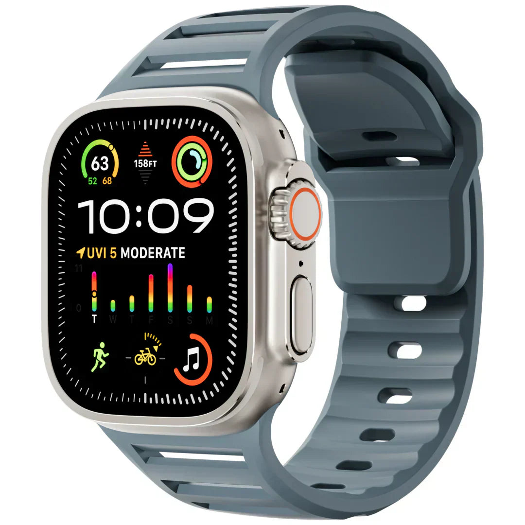 Apple Watch用シリコンバンド、VertoBand 通気性スポーツストラップ（バックル付き）