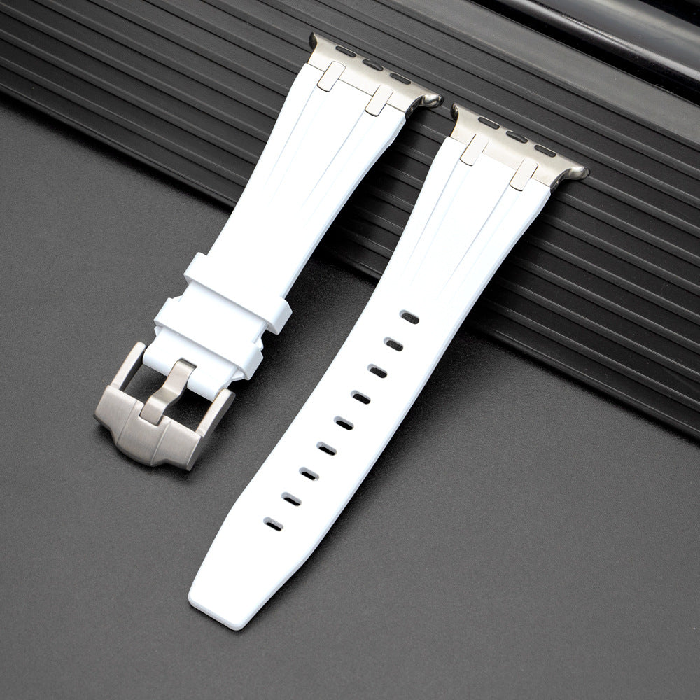 Pulseira de Silicone para Apple Watch da Nexal, Adaptador em Metal de Aço Inoxidável