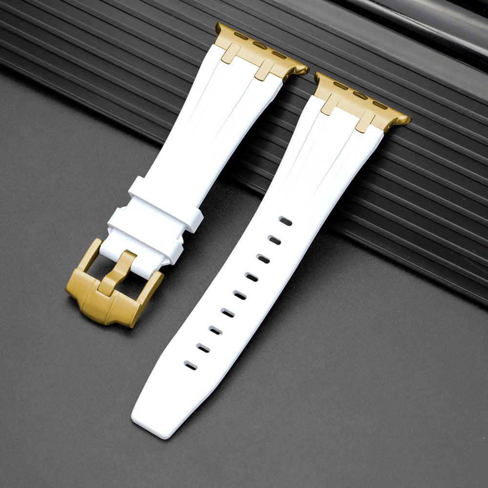 Pulseira de Silicone para Apple Watch da Nexal, Adaptador em Metal de Aço Inoxidável