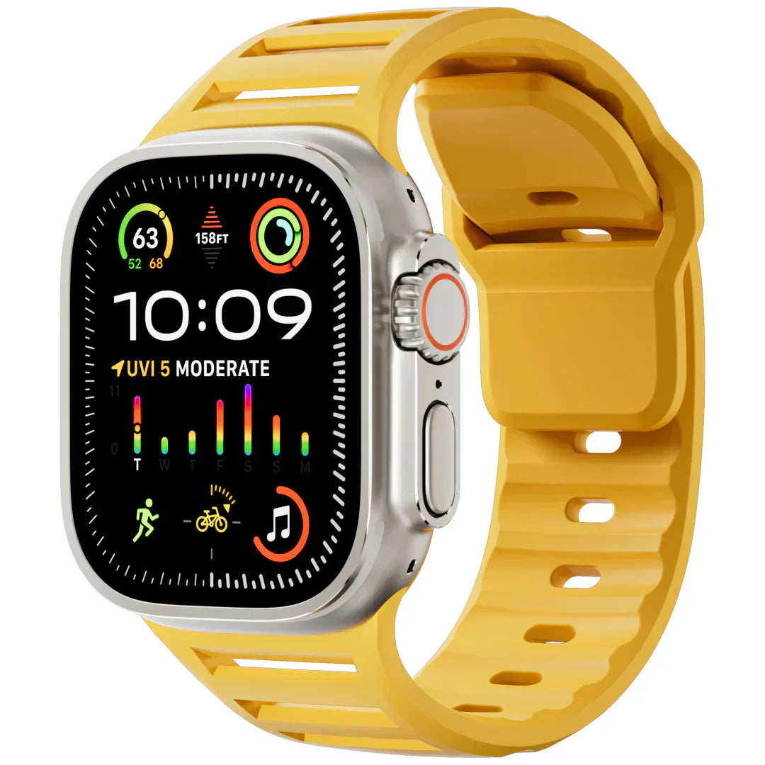 Apple Watch用シリコンバンド、VertoBand 通気性スポーツストラップ（バックル付き）