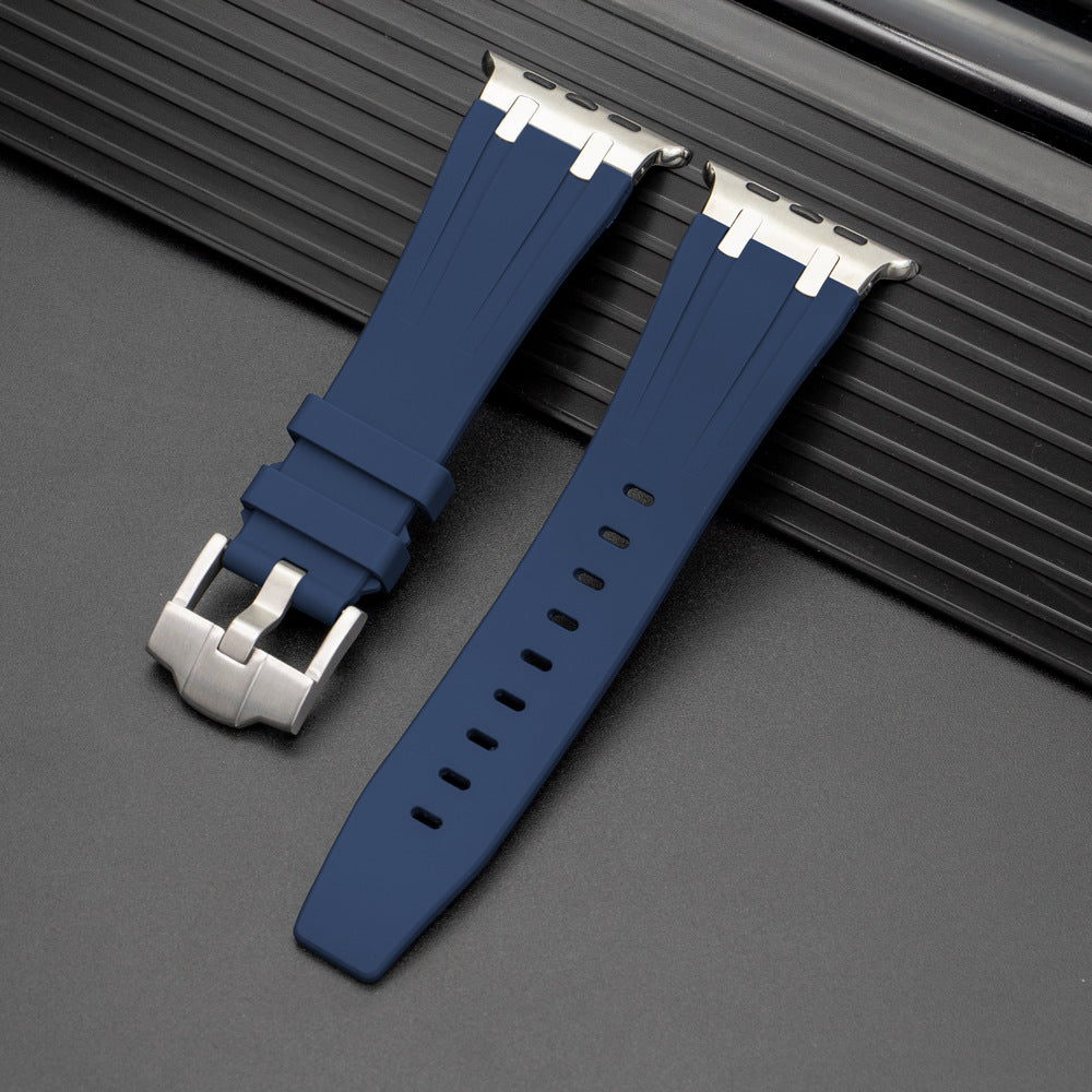 Pulseira de Silicone para Apple Watch da Nexal, Adaptador em Metal de Aço Inoxidável