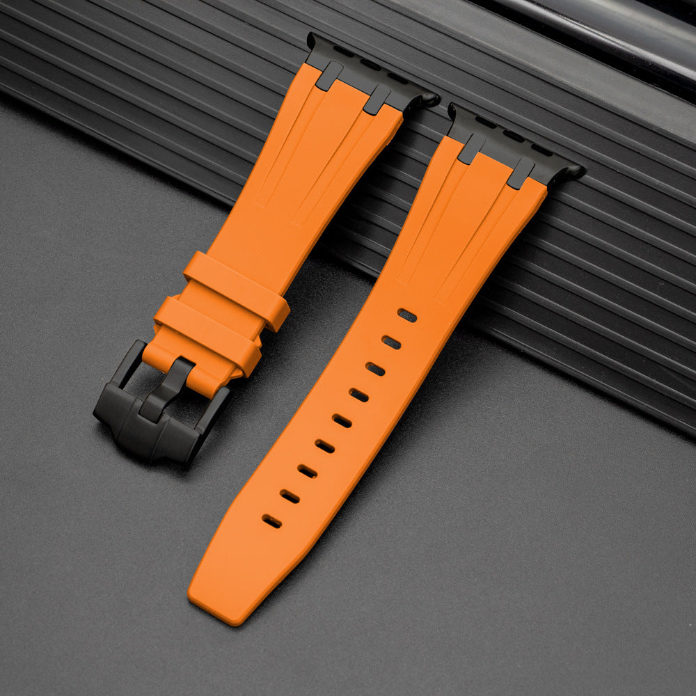 Pulseira de Silicone para Apple Watch da Nexal, Adaptador em Metal de Aço Inoxidável