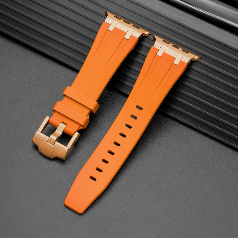 Pulseira de Silicone para Apple Watch da Nexal, Adaptador em Metal de Aço Inoxidável