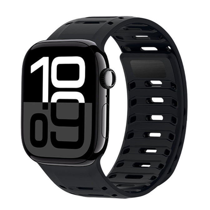Siliconen sportband voor Apple Watch, verstelbare magnetische sluiting