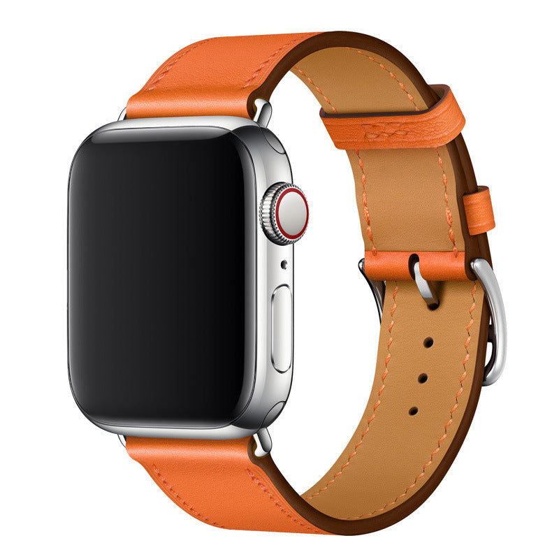 Marvelle valódi bőr Apple Watch szíj, kézzel varrott pánt, 38-49 mm