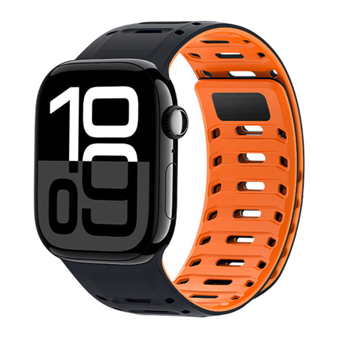 Siliconen sportband voor Apple Watch, verstelbare magnetische sluiting