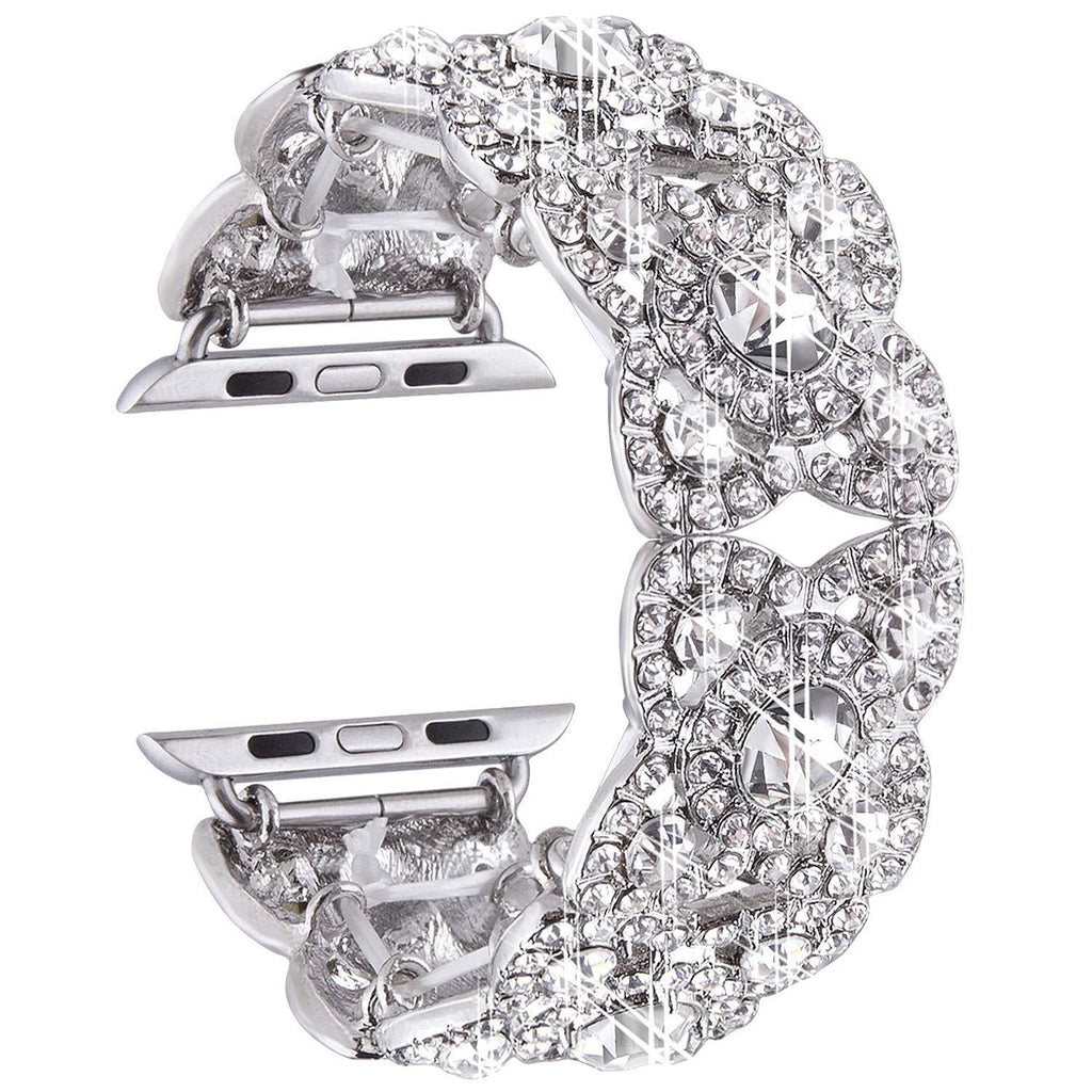 Náramek Petaluxe s květinovým diamantovým akcentem pro Apple Watch