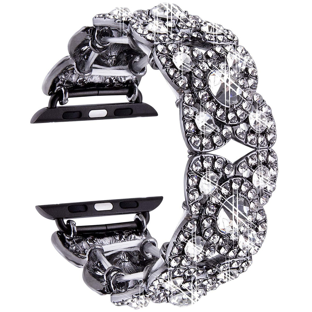 Náramek Petaluxe s květinovým diamantovým akcentem pro Apple Watch