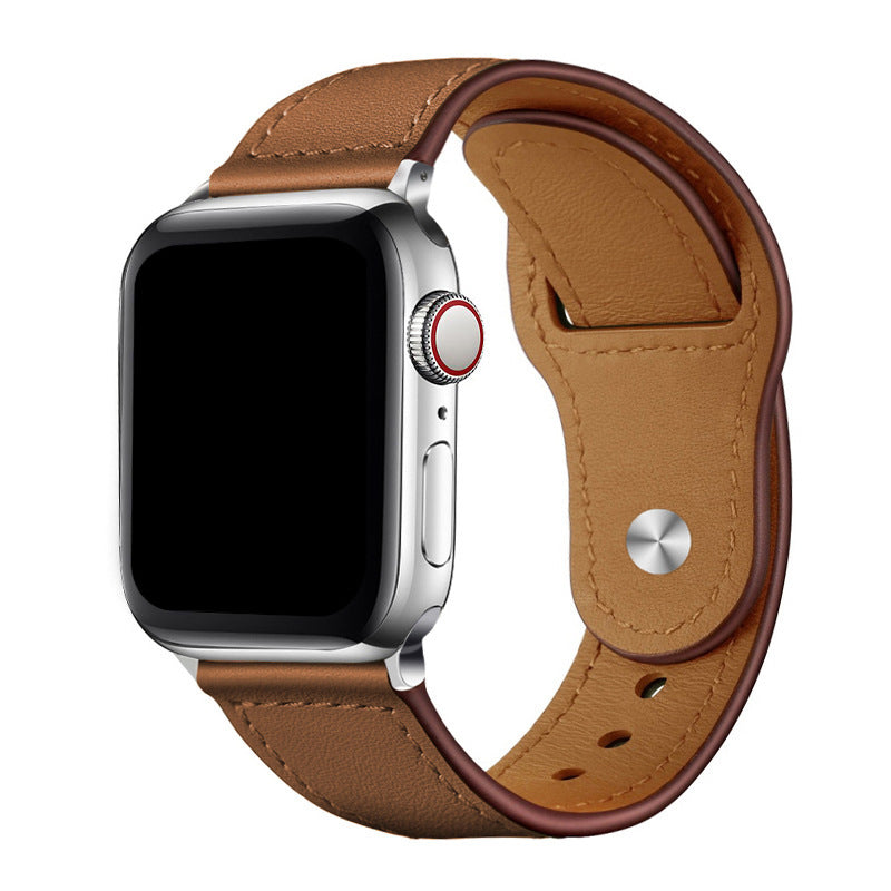 Correia de Loop em Pele Vegana para Apple Watch, Fecho de Pino e Encaixe