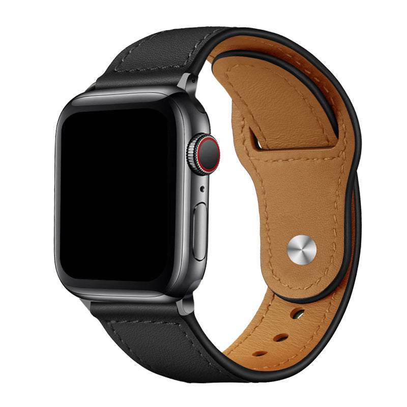 Correia de Loop em Pele Vegana para Apple Watch, Fecho de Pino e Encaixe