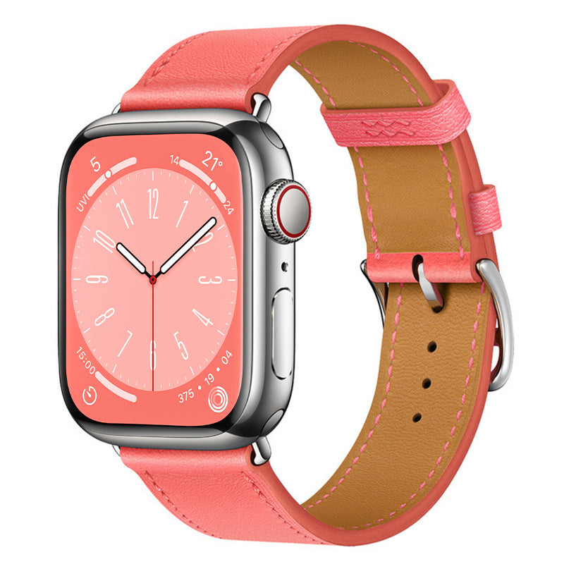 Marvelle valódi bőr Apple Watch szíj, kézzel varrott pánt, 38-49 mm