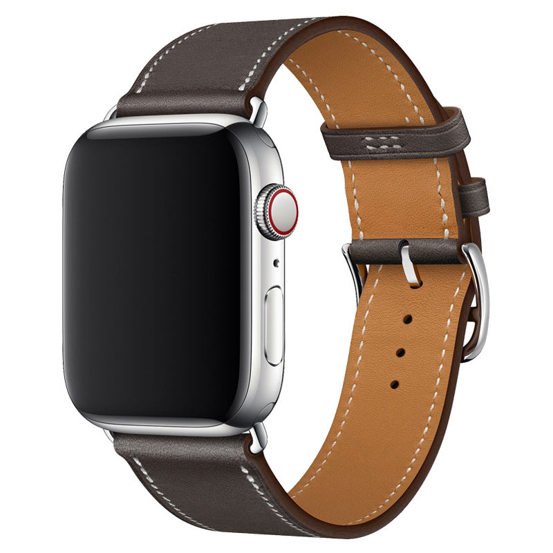 Marvelle valódi bőr Apple Watch szíj, kézzel varrott pánt, 38-49 mm