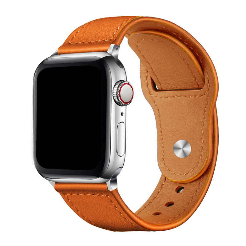 Correia de Loop em Pele Vegana para Apple Watch, Fecho de Pino e Encaixe