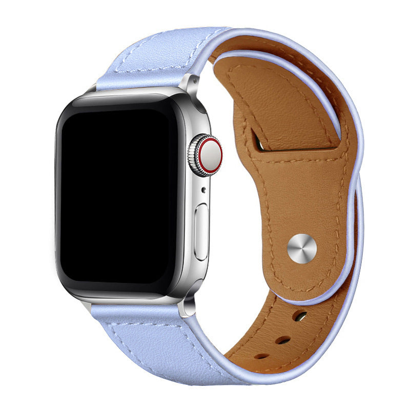 Correia de Loop em Pele Vegana para Apple Watch, Fecho de Pino e Encaixe