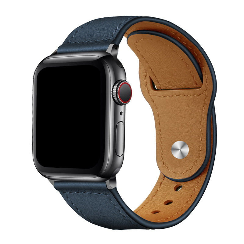 Correia de Loop em Pele Vegana para Apple Watch, Fecho de Pino e Encaixe