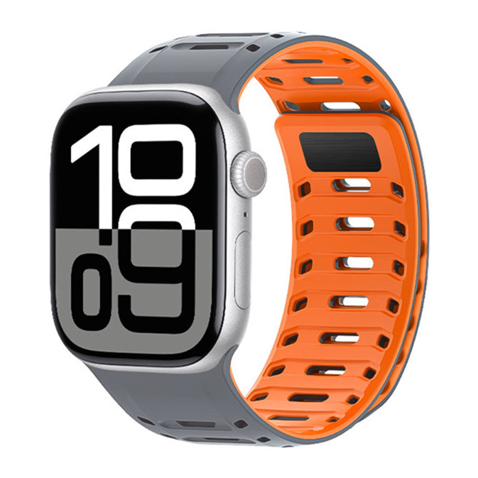 Siliconen sportband voor Apple Watch, verstelbare magnetische sluiting