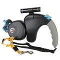 AeroTrail 360° Retractable Double Dog Leash With Safety Light