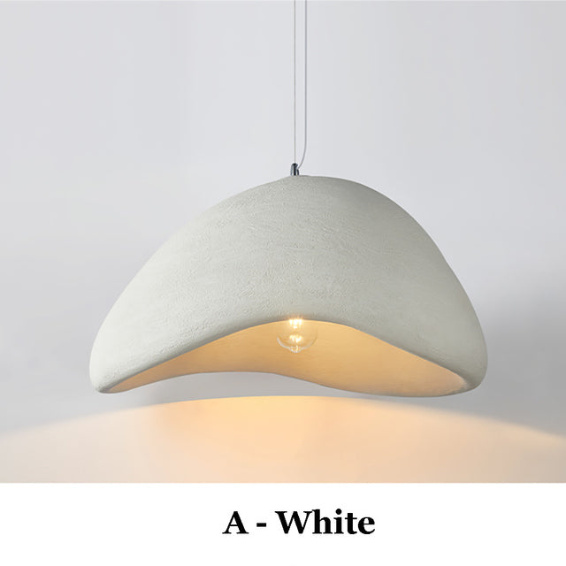 Nordic Wabi-Sabi Pendant Light, Adjustable Drop, Four Diameters