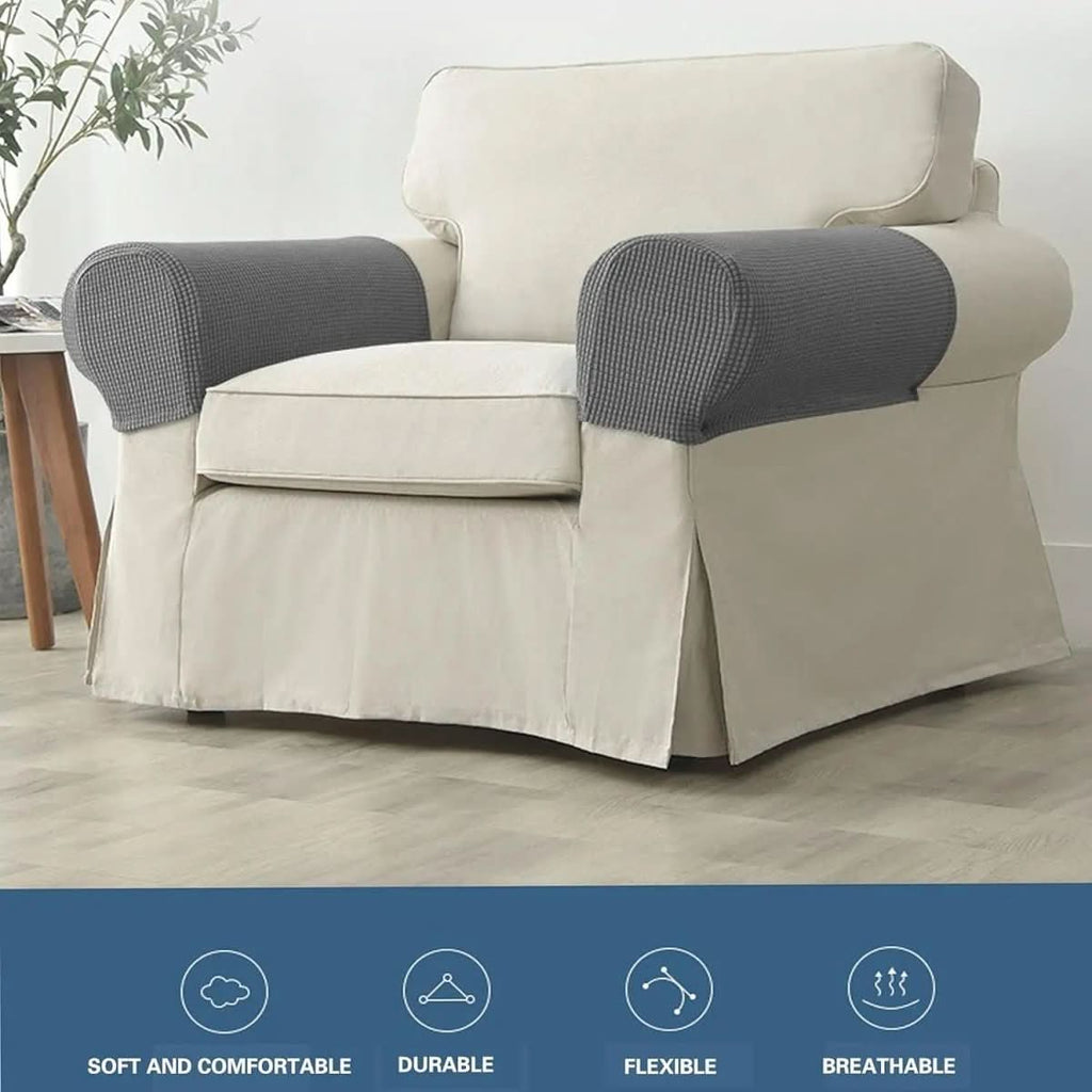 2-piece waterproof armrest covers for sofas & chairs - Fioriscas