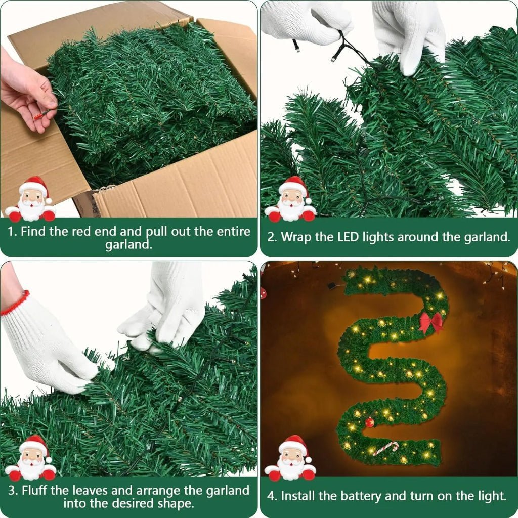 2.7 m LED Decoration with Warm White Light - Fioriscas