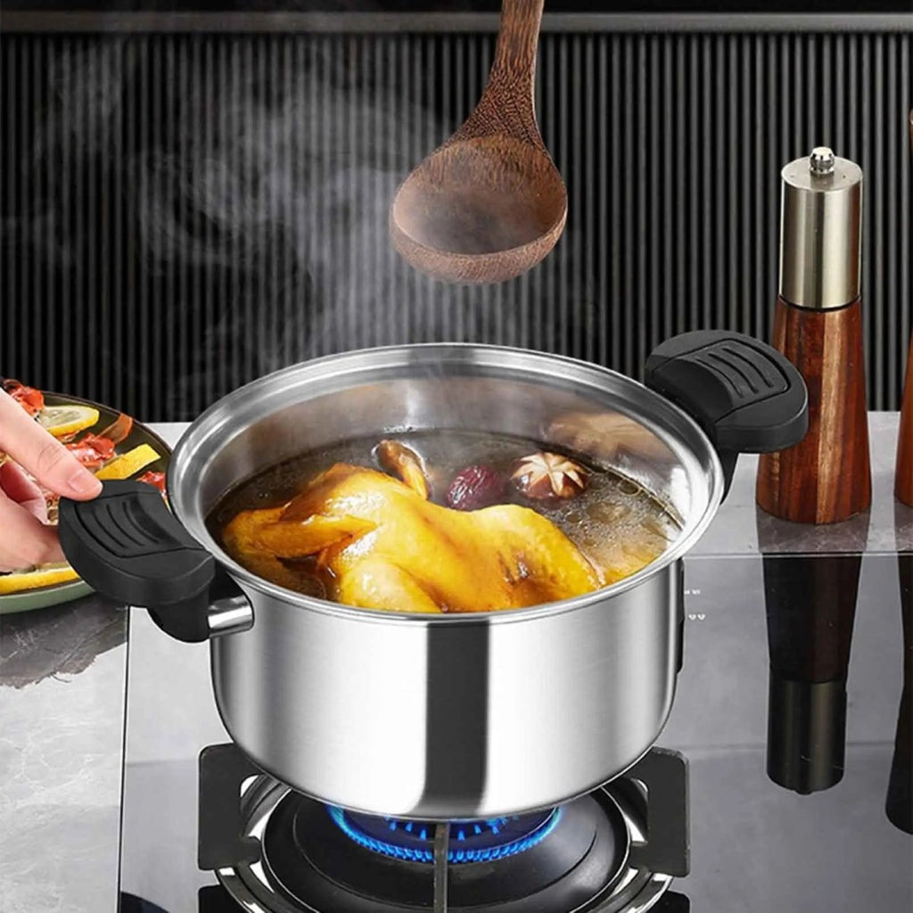 Panela de Pressão Compacta em Aço Inoxidável para Refeições Rápidas em Qualquer Lugar - Fioriscas