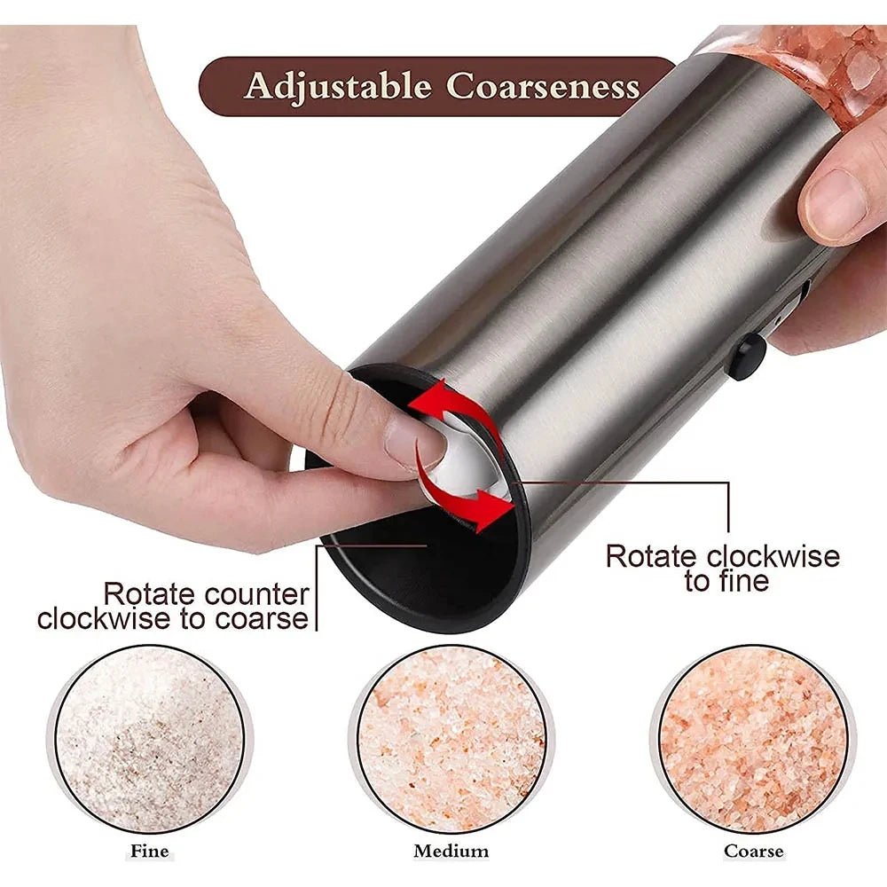 Moulin à poivre électrique rechargeable en acier inoxydable pour un assaisonnement facile - Fioriscas