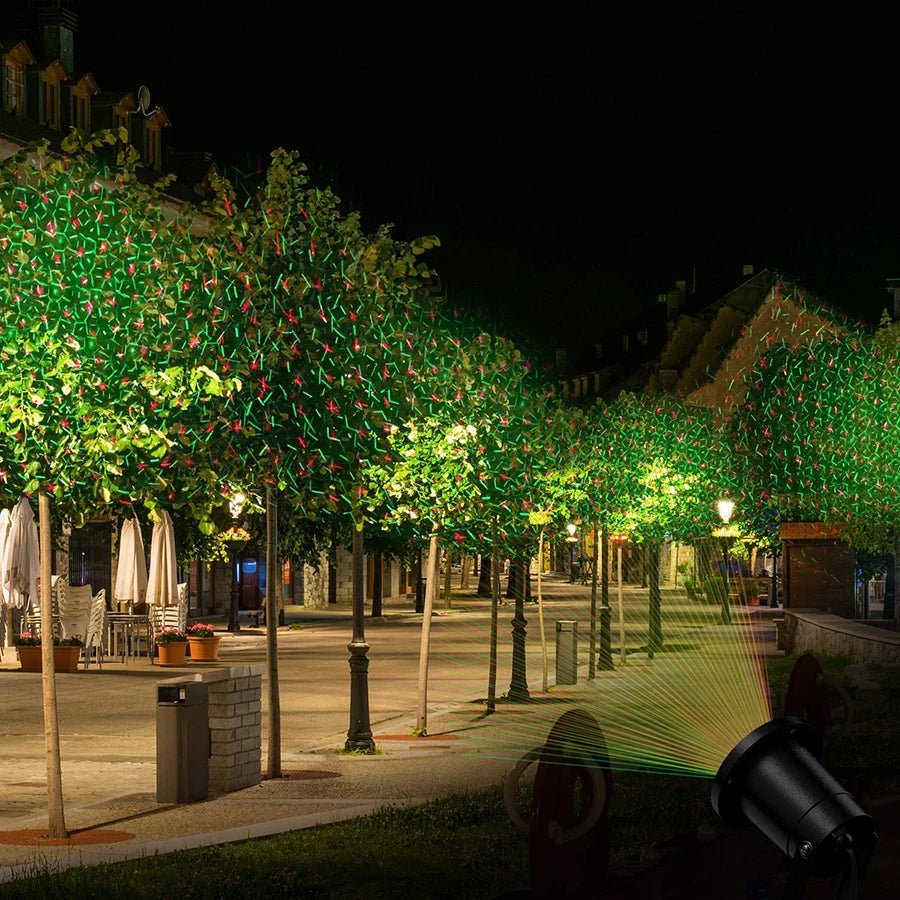 Färgstark laserprojektor för utomhusdekorationer och fester - Fioriscas