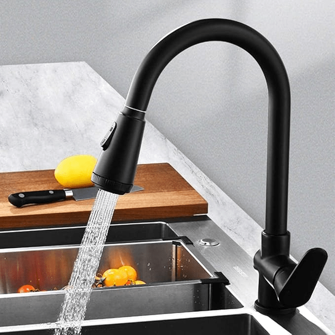 Robinet de cuisine moderne avec capteur tactile et tête de pulvérisation extractible - Fioriscas