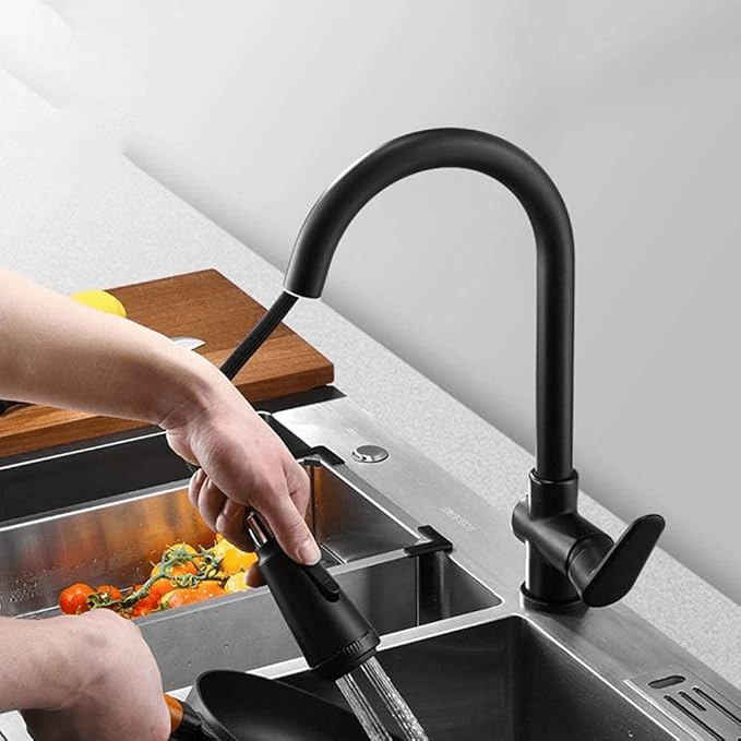 Robinet de cuisine moderne avec capteur tactile et tête de pulvérisation extractible - Fioriscas