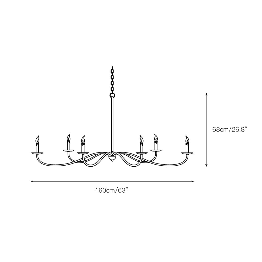 Alfred Chandeliers Candle-style Farmhouse | Fioriscas