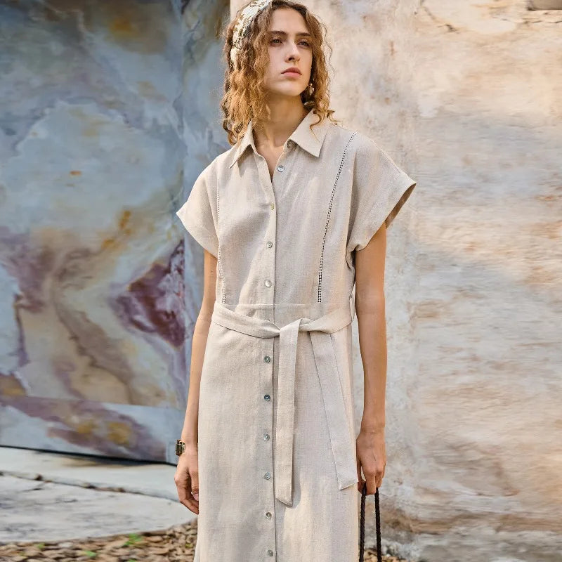 Robe alma en lin et lyocell