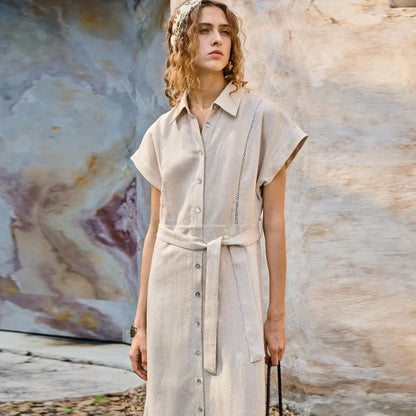 Robe alma en lin et lyocell