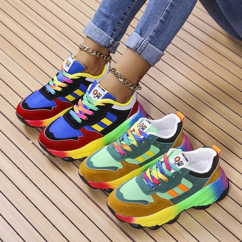 Adidași SolaraStride Rainbow cu amortizare, suport pentru confort pe tot parcursul zilei