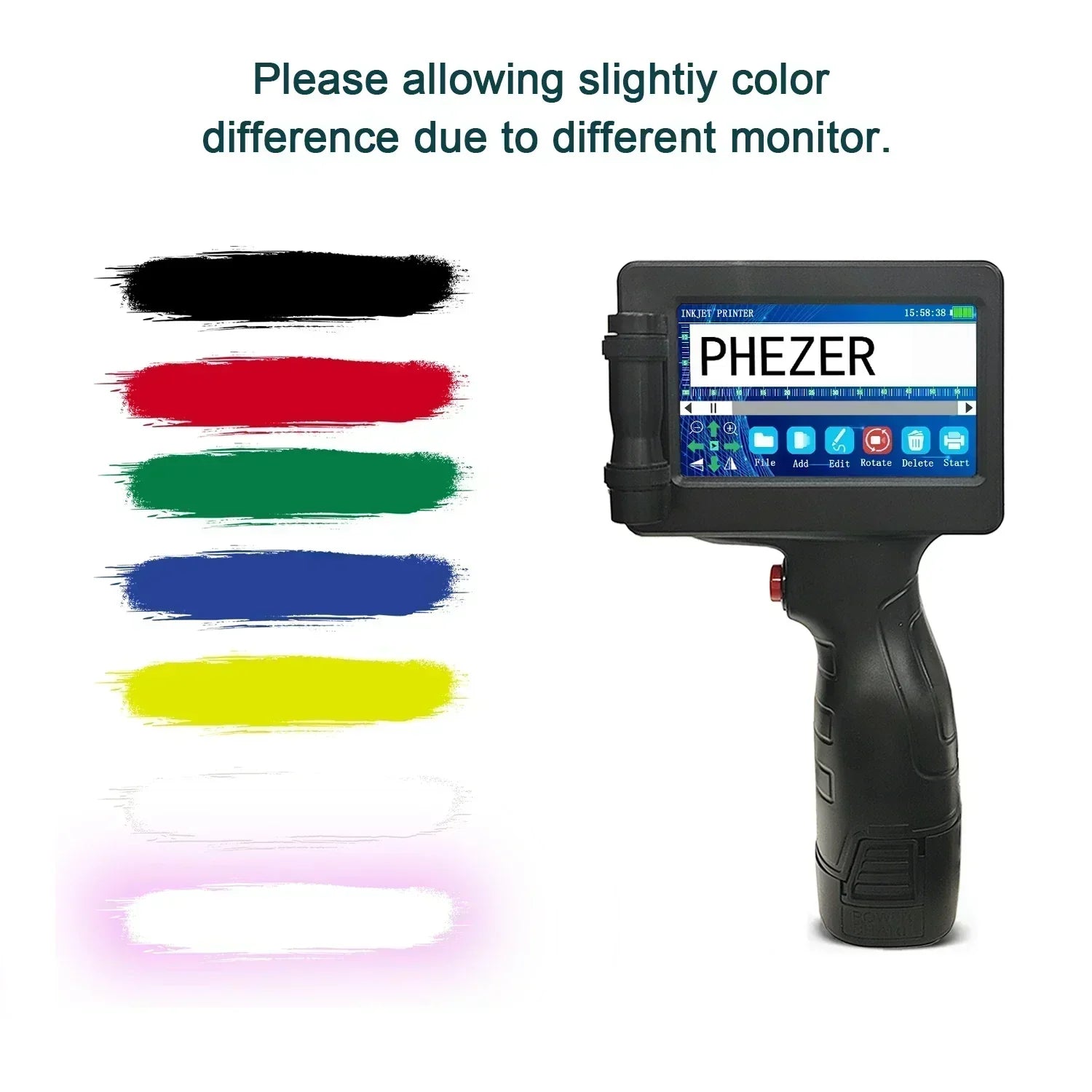 Portable Handheld Inkjet Printer For Boxes, Wood And Metal, LumixJet